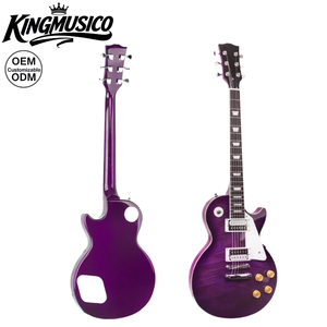 Guitarra Eléctrica Clásica Estilo <span class=keywords><strong>LP</strong></span> de Caoba, Cuerpo de Madera Sólida, Instrumento Musical de Rock, Color Personalizado, Venta al Por Mayor de Fábrica - Product Image 5