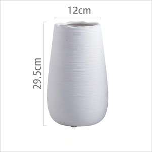 Jarrón de mesa de cerámica <span class=keywords><strong>Simple</strong></span> y moderno, entrada creativa para el hogar, sala de estar, mueble de <span class=keywords><strong>TV</strong></span>, decoración, esmalte mate, duradero para Pascua - Product Image 4