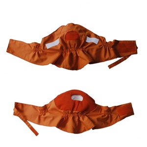 Firefighting <b>Head</b> <b>Cover</b> Orange Flame Retardant Durable Rubber Material Protective Neck Shield - Product Image 5