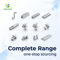 Accessoires de montage solaire KINGSOLAR, pinces de fixation intermédiaires avec joint EPDM pour panneau solaire CE ISO OEM