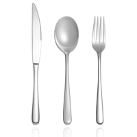 Ensemble de Couverts de Luxe en Acier Inoxydable pour Mariage – Cuillère, Fourchette et Couteau – Vaisselle Occidentale – Vente Chaude