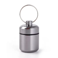 Étui de protection pour bouchons d'oreilles, mini conteneur portable léger en métal, style vintage, pour clés, bouteille, ou poche, idéal pour l'extérieur