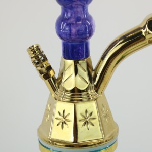 Nouveau design de narguilé égyptien transfrontalier de haute qualité en alliage de <span class=keywords><strong>zinc</strong></span> personnalisé narguilé Shisha vente en gros de la mode narguilé <span class=keywords><strong>à</strong></span> tuyau unique - Product Image 3