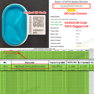 Basen Green Pl Stock Prismatic Solid State Batteries 3.2V 280Ah 8000 Cycles MB31 Battery Cells - Product Image 3