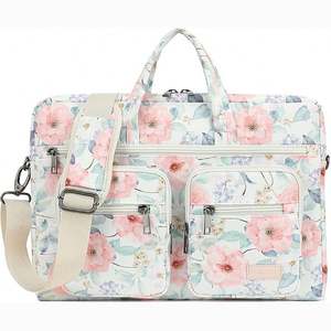 Échantillon gratuit, logo personnalisé, sac à bandoulière pour ordinateur portable de 16 pouces, 15,6 pouces, avec sangle, mallette, housse de protection souple pour ordinateur portable, style pour femmes - Product Image 3