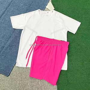 Nouvel ensemble de survêtement décontracté 2 pièces en soie glacée à séchage rapide avec petits crochets, collection été 2026 de la marque Sport - Product Image 6