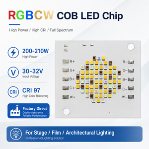 Chip LED COB RGBCW Bridelux/Epistar 4046 200W, CRI 97, 2700K-6000K, Array LED 5in1 per Teste Mobili da Palcoscenico e Studi <span class=keywords><strong>TV</strong></span> - Product Image 4