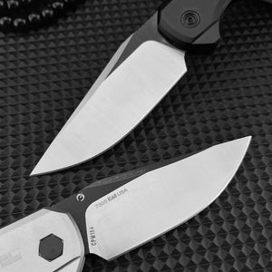 سكين جيب قابل للطي KS 7305 D2 بمقبض ألومنيوم، أداة تكتيكية للرحلات الخارجية والنجاة والإنقاذ والصيد - Product Image 4