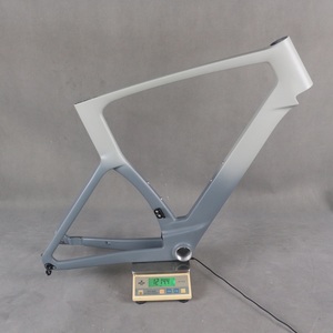 Gray <b>Paint</b> Design Carbon Fiber T1000 Disc Road Bike <b>Frame</b> TT-X38 Internal Cable T47 Thread Tire 700X32C - Product Image 5