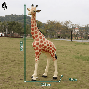 Scultura di Giraffa in Resina Realistica, Bestseller per Decorazione di <span class=keywords><strong>Zoo</strong></span> e Parchi - Product Image 3