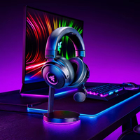 Casque de jeu sans fil Razer Kraken V3 Pro HyperSense Triforce Titanium 50mm Drivers THX Spatial On-Ear Casque supra-auriculaire