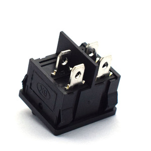 Một cửa mua hỗ trợ tùy biến cuộc sống lâu dài KCD2-501 ngắn loại màu đen đơn hàng <span class=keywords><strong>4</strong></span> pin ON-OFF vuông Rocker chuyển đổi - Product Image 4
