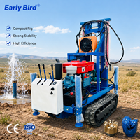 Machine de forage de puits d'eau sur chenilles personnalisée, 200 m, pour les projets de construction et de forage de nappes phréatiques