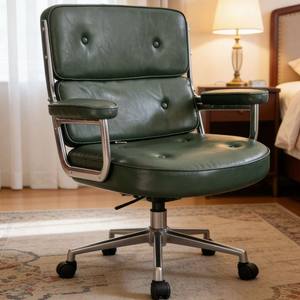 Achetez une chaise de bureau moderne de haute qualité en cuir synthétique confortable, chaise ergonomique pour la maison, chaise pivotante, chaises de bureau - Product Image 1
