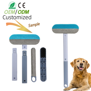 Werkseitig angepasste Reinigung Tierhaar bürste Luxus tragbare wieder verwendbare Tierhaarent ferner Bürste - Product Image 1