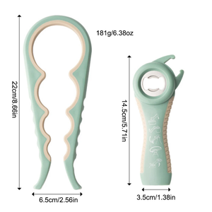 2Pcs Ouvre-boîte multifonctionnel Quatre en un Ouvre-bouteille de boisson Bouchon Twister Ouvre-boîte à quatre positions Anti-dérapant Bouchon Twister - Product Image 1