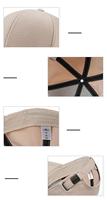 Personalizado 6 Panel un marco estilo estructura algodón correr deportes gorra de béisbol 3D bordado en relieve Logo dos tonos sombreros para hombres