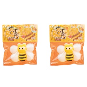 Jouet Squishy en TPR en forme de cube d'abeille de 9 cm, jouet créatif de simulation animale, anti-stress, jouet à presser, cadeau pour enfants et adultes - Product Image 1