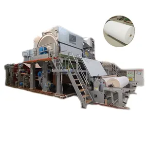 Ligne de production de machine de fabrication de papier toilette de type petit rouleau entièrement automatique de bonne qualité à vendre