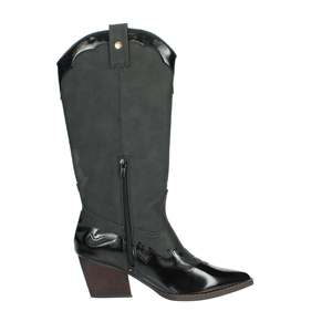Bottes mi-mollet pour femmes, noires, hauteur de talon 36, Art SABF241006 - Product Image 4