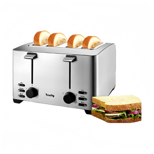 Tostadora de Acero Inoxidable de 2/4/6 Rebanadas, Uso Comercial y Doméstico, Ideal para Sándwiches de Desayuno y Pan, Rápida y Eficiente - Product Image 3