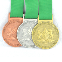 Médailles personnalisées pour la course à pied, la natation, le taekwondo, le tennis, le football, le tir, le volley-ball, médailles vierges, trophées sportifs en métal