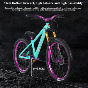 <span class=keywords><strong>Bicicletta</strong></span> da Dirt Jump da <span class=keywords><strong>26</strong></span> Pollici Mountain Bike da Salto con Freno a Disco e Assorbimento degli Urti Modello Lopes Speed Pedale Standard Bici Ammortizzata - Product Image 6