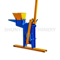 Machine manuelle de fabrication de briques en argile QMR2-40 Hot Hand Press Interlock Block Machine