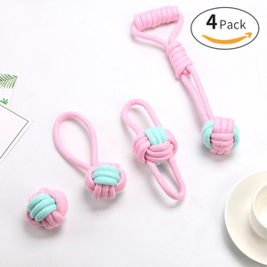 Juego de bolas de cuerda de algodón de mordida de lujo para perros y gatos Juguete para mascotas chirriante Especialista en juguetes transfronterizos Fabricado Nuevo producto - Product Image 2