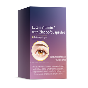 Complément alimentaire pour soulager la fatigue visuelle : 0,5 g de lutéine par gélule, 1 g de lutéine, 30 mg de vitamine A, 400 mg de <span class=keywords><strong>zinc</strong></span> par 100 g - Product Image 4
