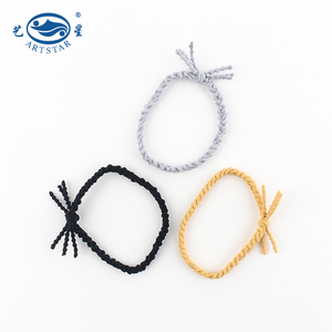 ที่นิยมถักผมเชือกน่ารักสีดำผูกโบว์วงผมยืดหยุ่นขายส่งน่ารักผูกผม - Product Image 4