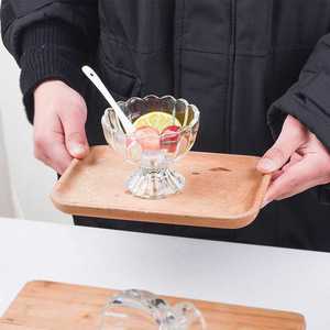 Tigelas de Vidro com Pé para Sobremesa, Copos de Sorvete, Tigela Transparente para Salada de Frutas, Tigela de Vidro em Formato de Flor para Servir em Festas e Eventos Domésticos - Product Image 6