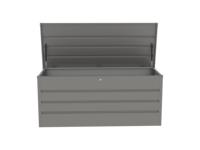 PAVIA 750 Boîte de rangement de jardin en métal Boîte de rangement de jardin extérieure en métal bac de rangement de patio pour coussin extérieur verrouillable