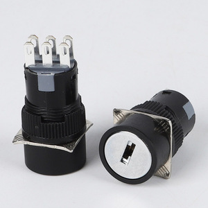 High Quality 16mm Electronic Lock <strong>Key</strong> <strong>Switch</strong> 2 <strong>Position</strong>/3 <strong>Position</strong> <strong>Key</strong> Lock <strong>Switch</strong>/<strong>key</strong> Operated <strong>Switch</strong> - Product Image 3