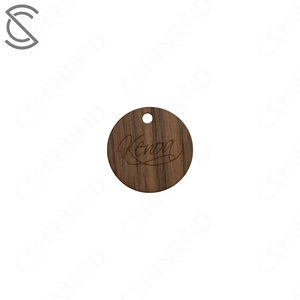 Etiqueta Mini RFID NFC 13.56MHz Personalizada, Ecológica, Resistente al Agua/Intemperie, Llavero de Madera <span class=keywords><strong>con</strong></span> Impresión a Todo Color para Membresía de Hotel - Product Image 3