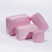 Nouvelles tendances Top vente fermeture à glissière personnalisée pochette étanche sac de maquillage en Nylon sac cosmétique de voyage