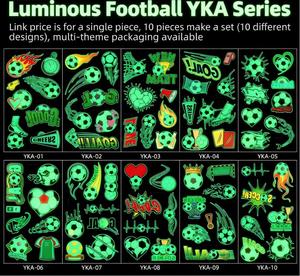 ملصقات وشم كرة القدم المضيئة في الظلام المقاومة للماء من C&J Yanye لكأس العالم لكرة القدم <span class=keywords><strong>2026</strong></span>، إكسسوارات للمشجعين ومنتجات تذكارية - Product Image 3