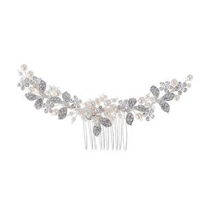 Peignes de <span class=keywords><strong>cheveux</strong></span> de mariée en strass de cristal de luxe faits à la main coiffure de mariage et accessoires latéraux pour les fiançailles et les fêtes de bal - Product Image 1