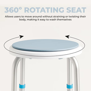 Wholesale Anti Slip Rubber 360 Rotation Round Swivel Bath <b>Shower</b> <b>Chair</b> for Disabled People - Product Image 3