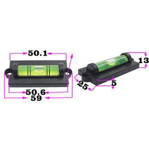 <b>Mini</b> Acrylic Level Bubble Green Light Horizontal Spirit Level For <b>Tv</b> Bracket Frame Alignment 50.1x25x13mm - Product Image 1