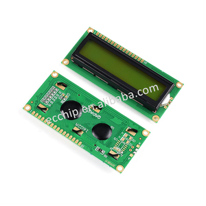LCD1602A <strong>LCD</strong> Display Screen 5V Blue Screen 3.3V Yellow-Green Gray Screen with Soldered Pin Headers and IIC/I2C LCD1602 <strong>Module</strong> - Product Image 1