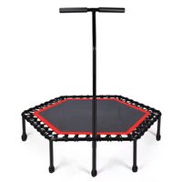 Trampolín de fitness hexagonal duradero para ejercicio de ocio de niños adultos