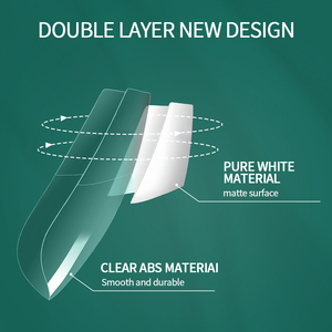 เล็บปลอมอะคริลิกใส120ชิ้นสำหรับเล็บฝรั่งเศสแบบสั้นออกแบบได้เอง - Product Image 2