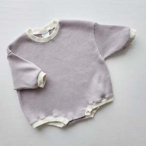 OEM pagliaccetto maglione Waffle autunno primavera <span class=keywords><strong>tutine</strong></span> da <span class=keywords><strong>bambina</strong></span> tutina in cotone cialda pigiama vestiti da neonato - Product Image 5