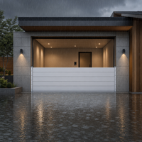 Système de barrière anti-inondation en aluminium avec panneaux amovibles, extensibles, modulaires, empilables, démontables, étanches et à hauteur réglable