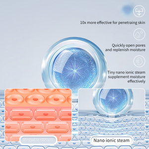 Vaporizador Facial para Limpieza Profunda de Poros, Sauna Facial Iónica con Vapor Caliente para Desobstruir los Poros y Mejorar la Absorción - Product Image 4