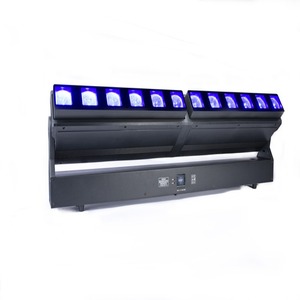 โรงงานขายไฟ LED แบบเคลื่อนที่ได้ 6*40W / 12*40W RGBW 4in1 พร้อมซูม  ไฟเมทริกซ์ DMX สำหรับงานดีเจ เวที คอนเสิร์ต - Product Image 1