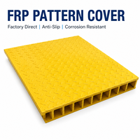 Plaque de couverture de caniveau en fibre de verre PRV 1m x 4m, panneau standard, résistant aux UV, étanche, pour passerelle extérieure, taille OEM