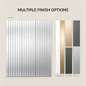 Panneau décoratif en aluminium torsadé vertical, plaque en aluminium pour revêtement de façade, panneau de bardage pour pont piétonnier, mur extérieur - Product Image 5