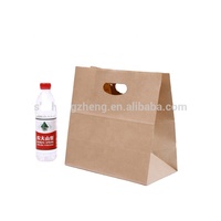 Sac en papier kraft recyclé 120g à prix d'usine, sac cadeau, emballage pour le shopping, sac en papier kraft avec poignée, acceptation des commandes personnalisées